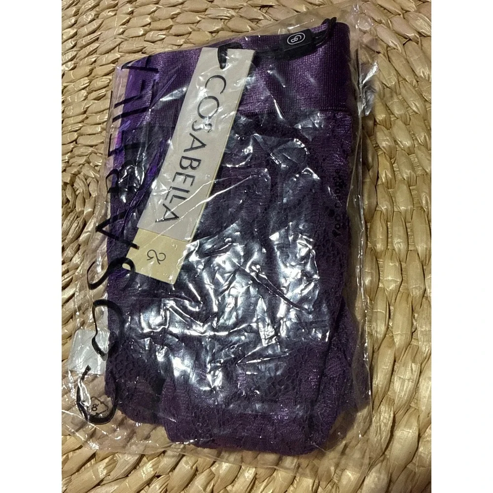 Cosabella NSN Men's Lace Jock Strap Purple Supportive Luxury Underwear size L